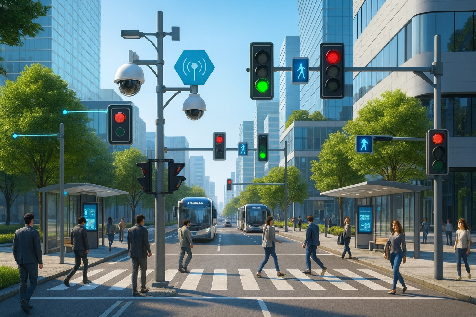 Smart City & Güvenlik Çözümleri - Temsili sistem görseli